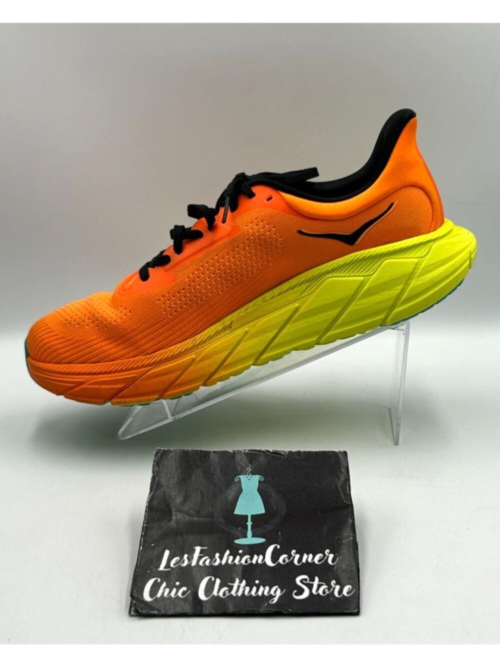 Hoka One One Men’s Orange Yellow Mesh Arahi 7 Running Shoes Size 11 3515 - Picture 15 of 16